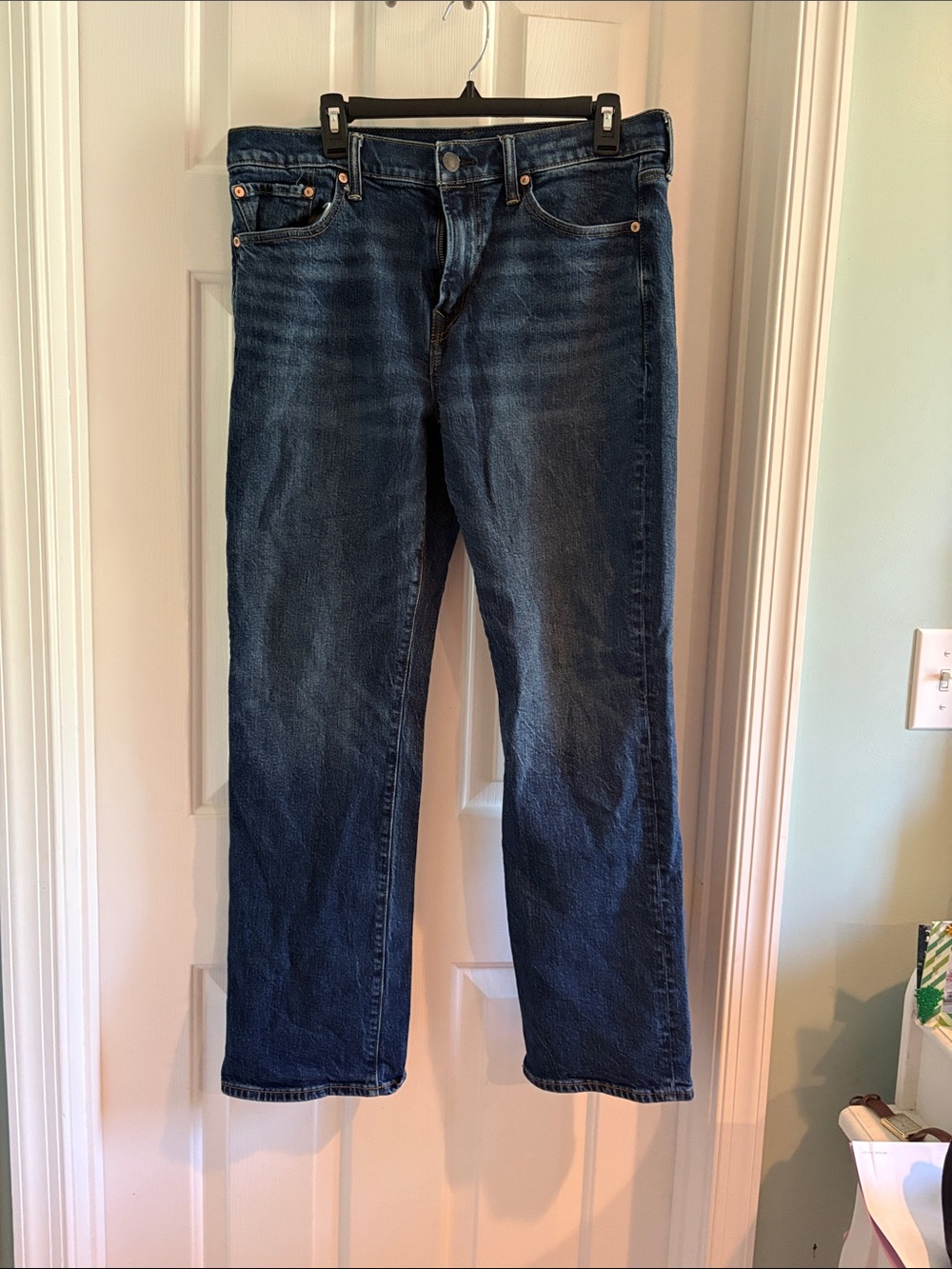 American Eagle Outfitters Men's Navy Straight Jeans